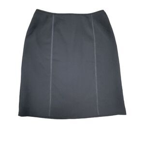 Collections for Le Suit Career Black Midi Skirt Cheeta Print Inside Size 18